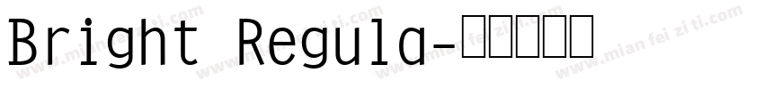 Bright Regula字体转换